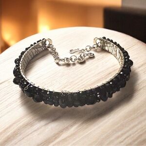 Sassy Jones Black Beaded Rochinda Choker